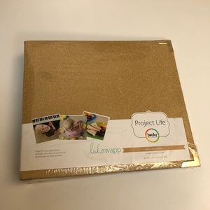 Project Life Gold Glitter Album 8x8 NEW